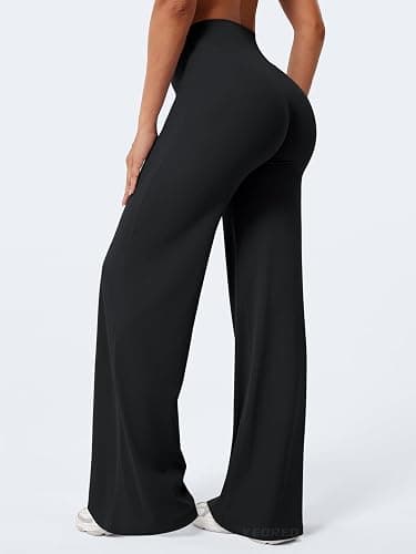 YEOREO Ease Workout Leggings Womens Straight Leggings Eddiy Gym Yoga Pants | 29"/31.5"/33"/35",No Front Seam,High Waist,Buttery,Booty Lifting,Wide Leg thumbnail 2
