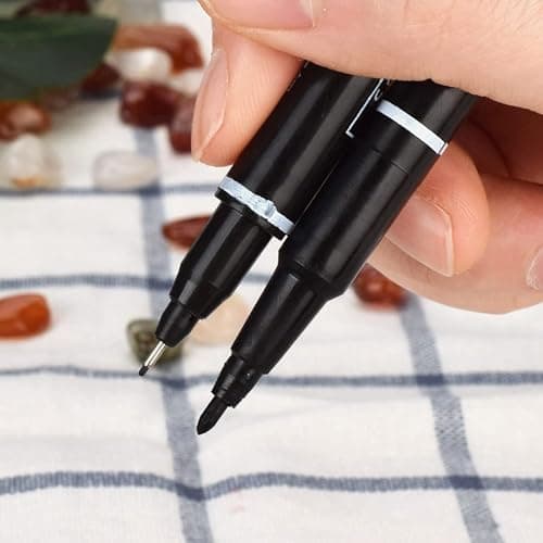 XJKLBYQ 3pcs Tattoo Skin Scribe Pen Dual-Tip Marker Piercing Marking Surgical Tattooing,Tattoo Marker thumbnail 9