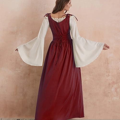Abaowedding Womens's Medieval Renaissance Costume Cosplay Over Dress thumbnail 3