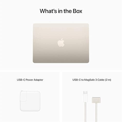 Apple 2022 MacBook Air Laptop with M2 chip (13.6-inch, 8GB RAM, 256GB SSD Storage) Starlight (Renewed) thumbnail 9
