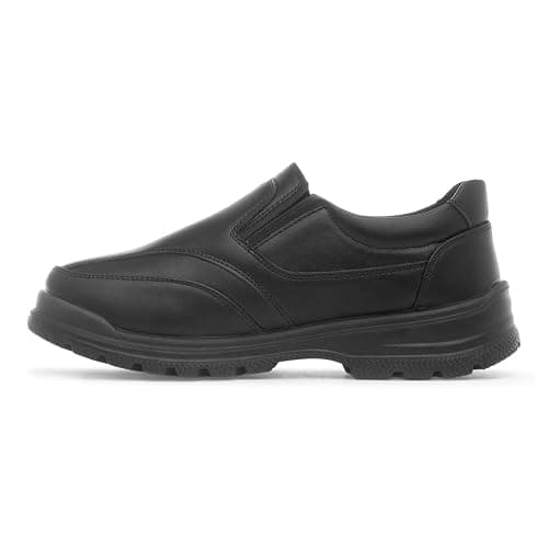 Trux Boys Black Slip On School Shoes thumbnail 4