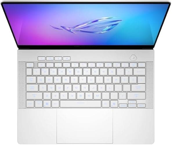 ASUS ROG Zephyrus G14 14" 3K OLED 120Hz Gaming Laptop Copilot+ PC AMD Ryzen AI 9 HX 370 RTX 5080 32GB RAM 2TB SSD Platinum White thumbnail 2