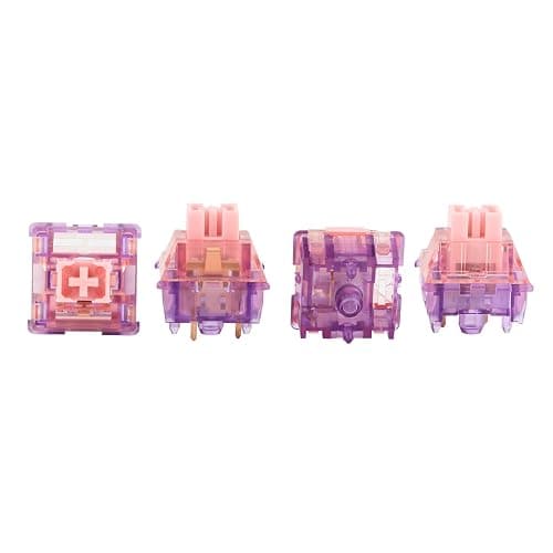 EPOMAKER Flamingo 35 Pieces 47gf Linear Mechanical Keyboard Switches Set, 35gf Initial Force Factory Lubed Switch with POM Stem, Dual Spring, PC Housing for Gaming DIY Keyboard thumbnail 7