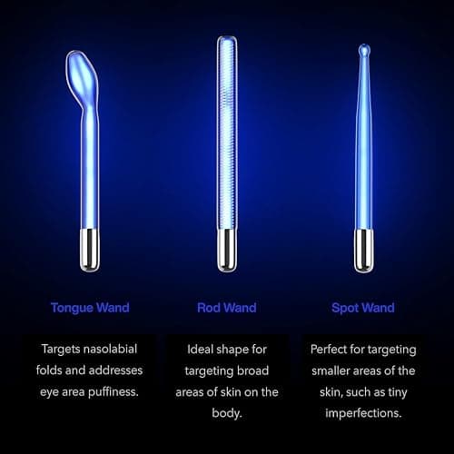 Pure Daily Care NuDerma Clinical Portable Skin Therapy Wand, Machine with 6 Fusion Neon + Argon Wands – Anti Aging - Clarifying - Skin Tightening & Radiance - Wrinkle Reducing thumbnail 4