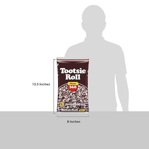 Tootsie Roll Midgees – Chewy Chocolate Gluten-Free Candy Minis – Bulk Bag of Individually Wrapped Candies for Kids, Parties, Classroom – 360 Count (Pack of 1) thumbnail 5