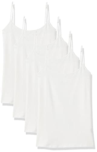 Amazon Essentials Women's Slim-Fit Camisole for Layering and Everyday Wear, Pack of 4 - Image 1