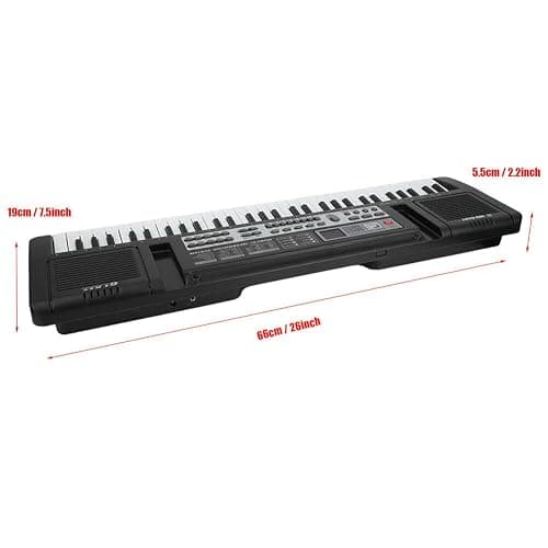 61 Keys Piano Keyboard, Electronic Keyboard Piano with Built-In Speaker Microphone, Portable Keyboard Gift Teaching for Beginners, Digital Music Keyboard Piano, Birthday Gift for Children thumbnail 6