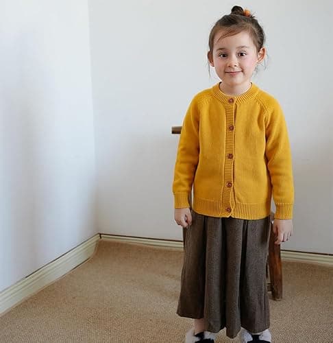 Toddler Knit Cardigan Little Boy Girl Button Up Sweater 18 Months - 12 Years thumbnail 3