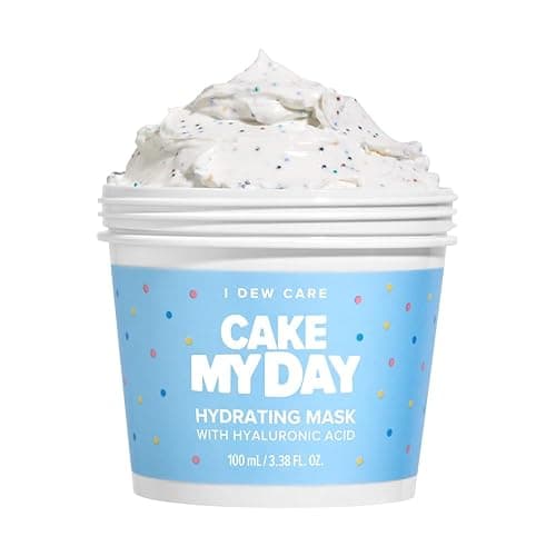 I DEW CARE Wash Off Face Mask - Cake My Day | With Hyaluronic Acid, Self Skin Care, Facial Treatment, Vegan, Cruelty-Free, Paraben-Free, Exfoliating, Deep Cleansing Detox, 3.38 Oz - 02 Cake My Day