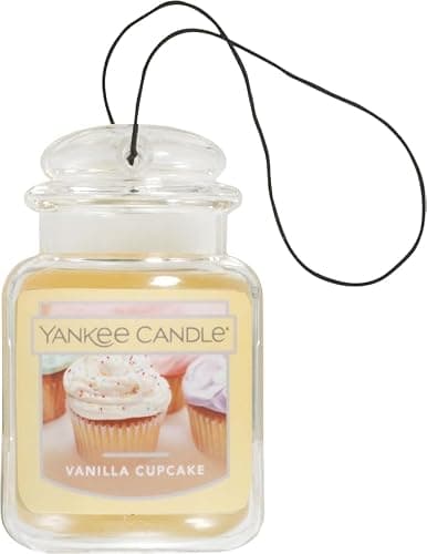 Yankee Candle Car Jar Ultimate Air Freshener, Hanging Car Air Freshener, Long Lasting Car Fragrance (Vanilla Cupcake) thumbnail 2