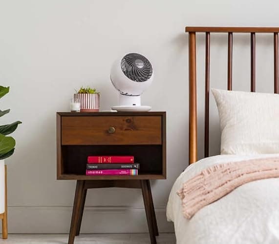 IRIS Woozoo Globe Multi-Directional 5-Speed Oscillating Fan [2024 Model], Small, White thumbnail 2