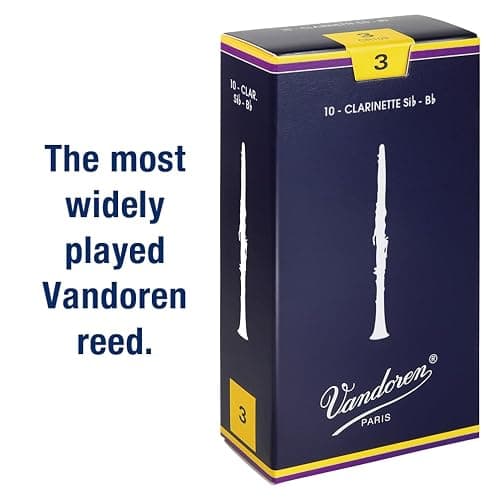 Vandoren CR103 Bb Clarinet Traditional Reeds Strength 3; Box of 10 thumbnail 2