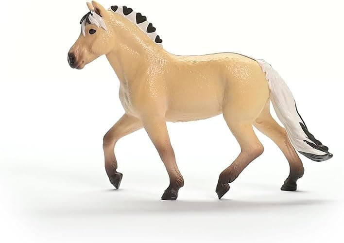 Schleich Horse Club - Norwegian Fjord Horse Mare Figurine - Pony Figures for Girls and Boys - Toys for Kids Ages 5+ | Horse Figurine, Equestrian Toy for Girls 5+, Realistic Horse Toy, Screen-Free Imaginative Pretend Play, Party Gifts thumbnail 5