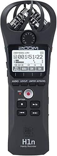 Zoom H1n Portable Recorder, Onboard Stereo Microphones, Camera Mountable, Records to SD Card, Compact, USB Microphone, Overdubbing, Dictation, For Recording Music, Audio for Video, and Interviews thumbnail 5