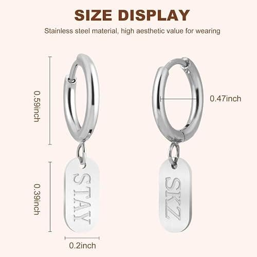 Stray Earrings Skz's Earrings 316L Stainless Steel Jewelry for Stay Fans Gifts Merch -1Pairs thumbnail 2