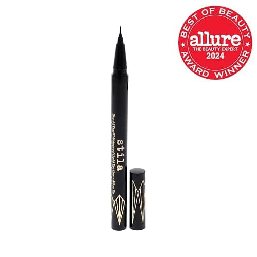 stila Waterproof Liquid Eye Liner, Stay All Day Makeup with Fine Brush Tip Lasting Satin Finish, Smudge-Proof & Transfer-Resistant thumbnail 2