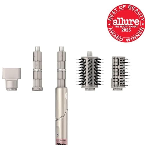 Shark HD430 FlexStyle Air Styling & Drying System, Powerful Hair Dryer Brush & Multi-Styler with Auto-Wrap Curlers, Paddle Brush, Oval Brush, Concentrator Attachment, Stone thumbnail 2