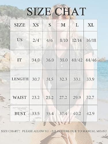 CUPSHE Women Crochet Swim Cover Up Short Sleeve V Neck Bathing Suit Beach Dress Summer Swimwear Coverups thumbnail 6