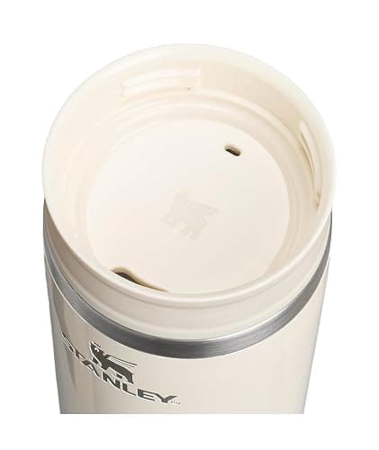 STANLEY Cafe To Go Travel Mug 16 oz | Leakproof Two-Part Drink Through Lid | Tumbler Cup for Coffee, Tea and Drinks | Insulated Stainless Steel Coffee Mug | BPA-Free | Cream Gloss - Cream Gloss - 16 Ounces thumbnail 2