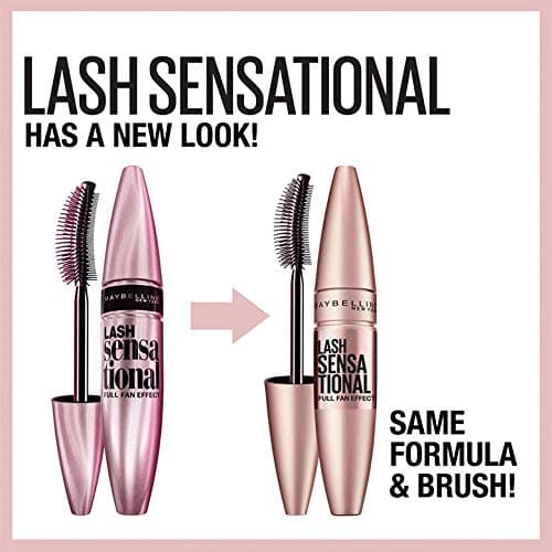 Maybelline Lash Sensational Washable Mascara, Lengthening and Volumizing for a Full Fan Effect, Blackest Black, 1 Count thumbnail 2