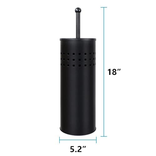 Blue Donuts Toilet Plunger with Holder for Bathroom, Multi Drain Suitable Also for Bathtubs, Quick Dry, Black thumbnail 3