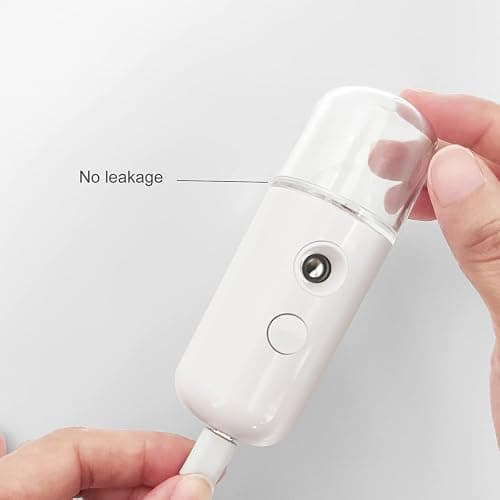 2Pack Kingsmile Facial Mister, Portable Face Mister, Cool Nano Mist Sprayer for Face Hydrating, Mini Handy Mister for Eyelash Extensions with 1oz Large Capacity Screwing Visual Water Tank Black/White thumbnail 4