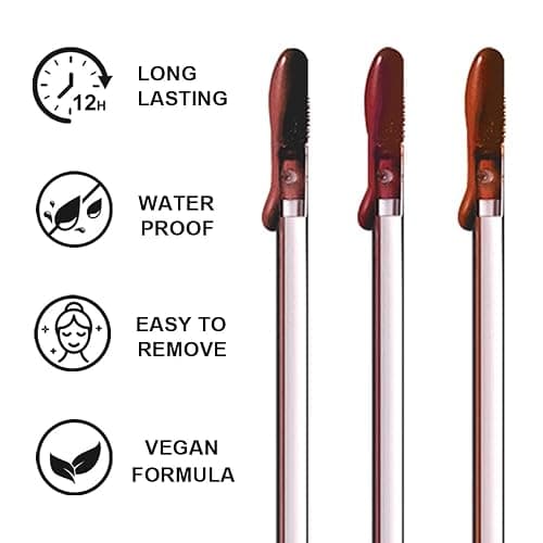 KIMIEYE 3 Colors Peel Off Lip Liner Stain with Tweezer, Long Lasting Waterproof Lip Tint Stains Makeup Set with Matte Finish for Women, Natural Look, Easy to Use, for All Skin Types (#3,6,7) thumbnail 4