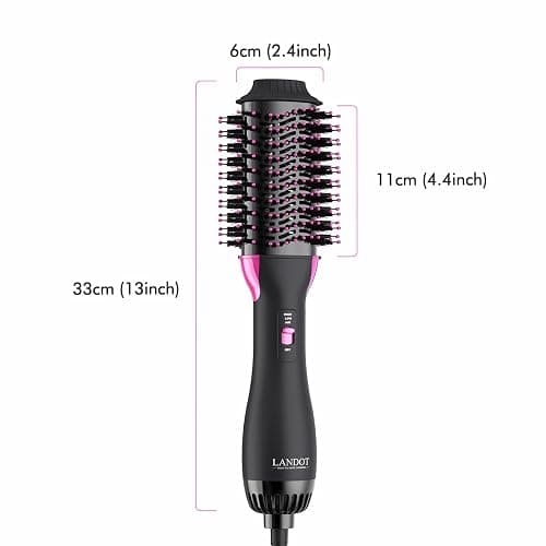 Hair Dryer Brush Blow Out Brush - Hot Air Styler and Volumizer for Smooth, Frizz-Free Results - 60mm Oval Barrel HairDryer for Salon Blowout & Dry Quickly - One-Step Drying Volumizing Straightening thumbnail 8