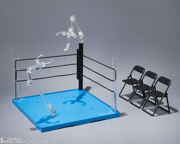 TAMASHII NATIONS - Act Ring Corner (Neutral) & Folding Chair Set for S.H.Figuarts, Bandai Spirits Tamashii Stage thumbnail 2