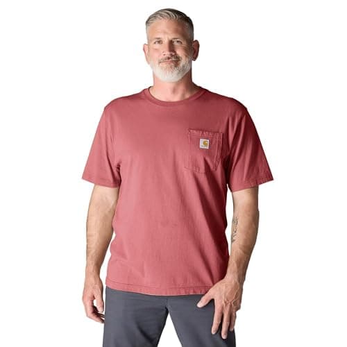 Carhartt men's K87 light amber pocket t-shirt - Image 1