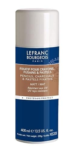 Lefranc Bourgeois Fixatif pour Crayons, Fusains et Pastels, aérosol 400 ml - Image 1