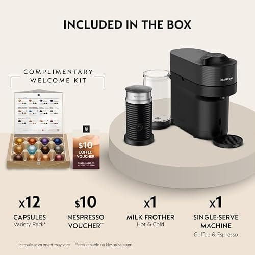 Nespresso Vertuo Pop+ Coffee and Espresso Machine by De'Longhi with Aeroccino Milk Frother, Liquorice Black thumbnail 5