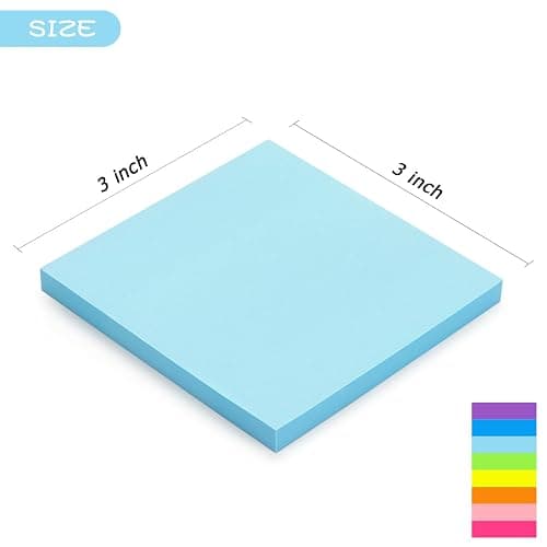 Early Buy Sticky Notes 3 in x 3 in, 8 Bright Color 8 Pads, 60 Sheets/Pad thumbnail 3
