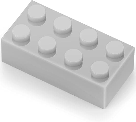 500 Piece Gray 2x4 Bricks Bulk, Classic Grey Building Block Flat, Compatible with Lego Parts and Pieces, MOC Building Bricks DIY Play Set for Kids Age 6+ thumbnail 5
