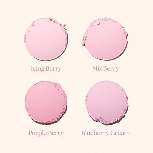 Dasique Blending Mood Cheek #08 Blueberry Sorbet | 4 Blendable Shades in Lightweight Smooth Powder | Vegan | Blush thumbnail 4