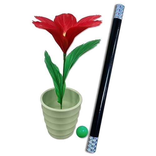 JL Corp. Wand to Flower Magic Trick - Swing Your Wand and Flower Will Appear Easy Magic Performance Magic Tricks for Girls and Boys,Beginners - Image 1