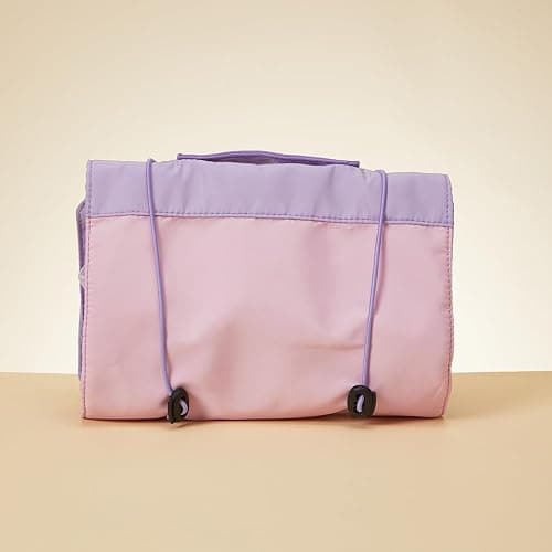 MINISO Snoopy Colorful Life Collection Foldable Makeup Bag Cosmetic Bag Waterproof Large Roll-Up Portable Travel Organizer For Women Girls thumbnail 2
