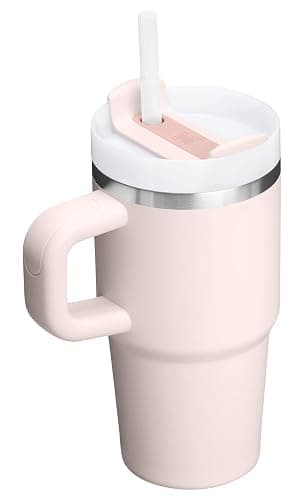 STANLEY Quencher H2.0 Tumbler with Handle and Straw 20 oz | Flowstate 3-Position Lid | Cup Holder Compatible for Travel | Insulated Stainless Steel Cup | BPA-Free | Rose Quartz 2.0 thumbnail 3