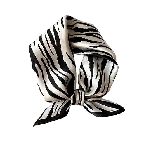 FEIBOON Mulberry Silk Scarfs Neck Scarf 21" Small Square Scarfs hair scarf bandana Neckerchief Headscarf for Women - Image 1