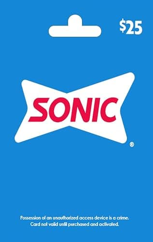 SONIC Drive-In Physical Gift Card - $25 - Image 1