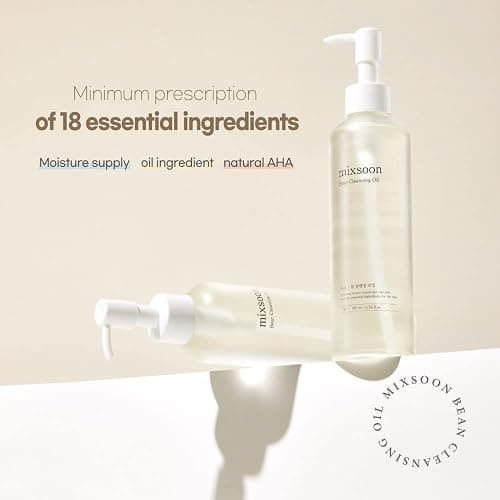 mixsoon Bean Cleansing Oil - Lightweight Oil Deep Cleansing and Makeup Remover, Fermented Bean, Hydrating and Balancing for Smooth Skin 195ml / 6.59 fl.oz. Korean Glass Skin Care thumbnail 4