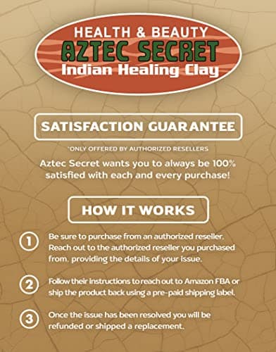 Aztec Secret – Indian Healing Clay 2 lb – Deep Pore Cleansing Facial & Body Mask – The Original 100% Natural Calcium Bentonite Clay – New Version 2 thumbnail 6