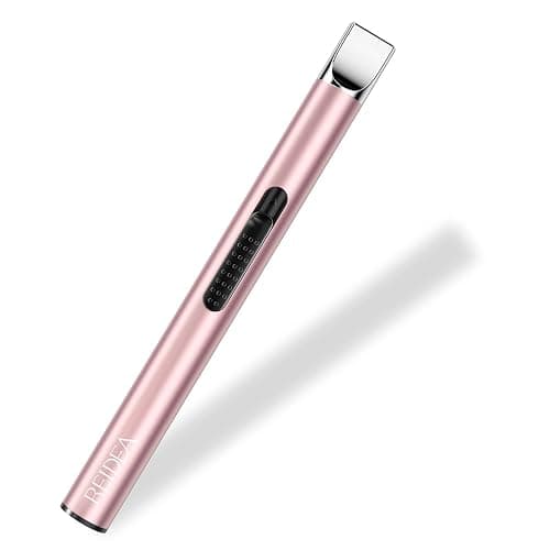 REIDEA Candle Lighter Long USB Rechargeable Arc Windproof Flameless with Safety Switch Buttom for Home Kitchen BBQ Camping Stove - Image 1