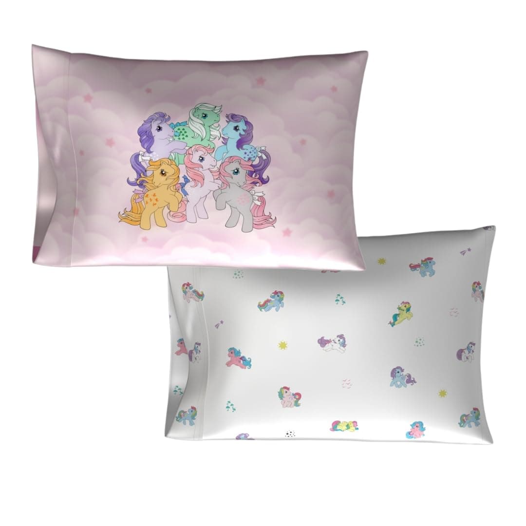 Franco Collectibles My Little Pony Beauty Silky Satin Standard 2 Pack Pillowcase Cover 20x30 for Hair and Skin, (Officially Licensed Product) - Image 1