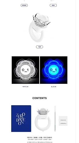 ZEROBASEONE Official Light Stick Fanlight OutBox+1ea Lightstick+1ea Strap+1ea QSG+Tracking Sealed ZB1 thumbnail 3