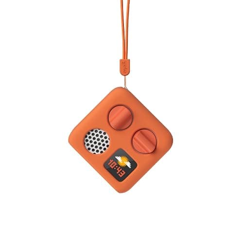 Yoto Mini Adventure Jacket in Fruit Punch (Orange) with Matching Wrist Lanyard – Accessory for Kids Mini Audio Device, Anti-Slip Silicone Skin Cover, Fitted Protective Sleeve Case - Image 1