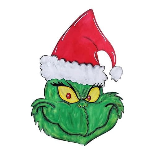 Christmas Design Design by Lines Cutout 1 Item Per Pack Door Hanger Christmas Decor Holiday Unfinished Wood MDF Shape Canvas Style 1 Art 1 (6") thumbnail 4