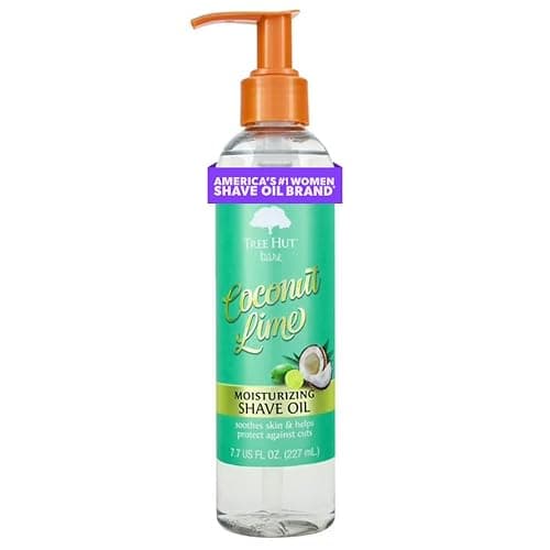Tree Hut Coconut-Lime Moisturizing Shave Oil, Gel-to-Oil Formula, Ultra Hydrating Barrier for a Close, Smooth Shave, For All Skin Types, 7.7 fl oz - Image 1
