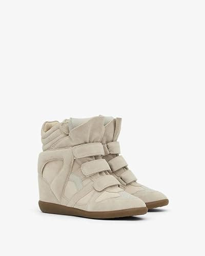 WJZDSJCO Wedge Sneakers for Women Heels Suede Hook and Loop High Heel Platform Tennis Round Toe Triple Strappy Band Casual Vintage Fashion Dressy Comfy Campus Trendy Retro thumbnail 4