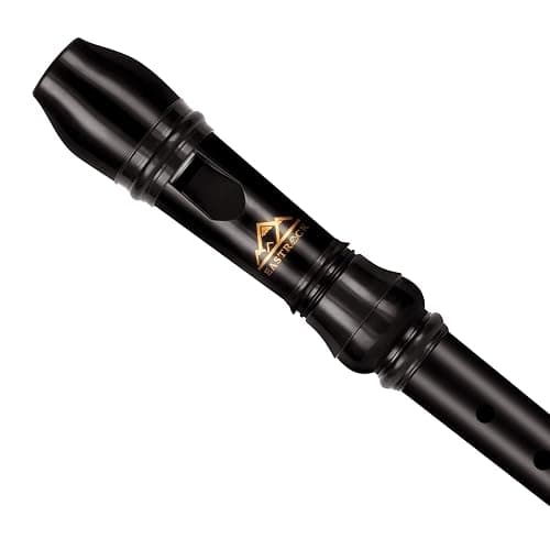 Eastrock Recorder Instrument German Style Soprano Recorder Brown 3 Pieces for Beginners with Cleaning Rod, Fingering Chart, Packing Bag, Thumb Rest - Brown thumbnail 2